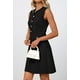 thumbnail image 3 of Vestido MEROKEETY para mujer, formal, de trabajo, sin mangas, negro, talla L, 3 of 9