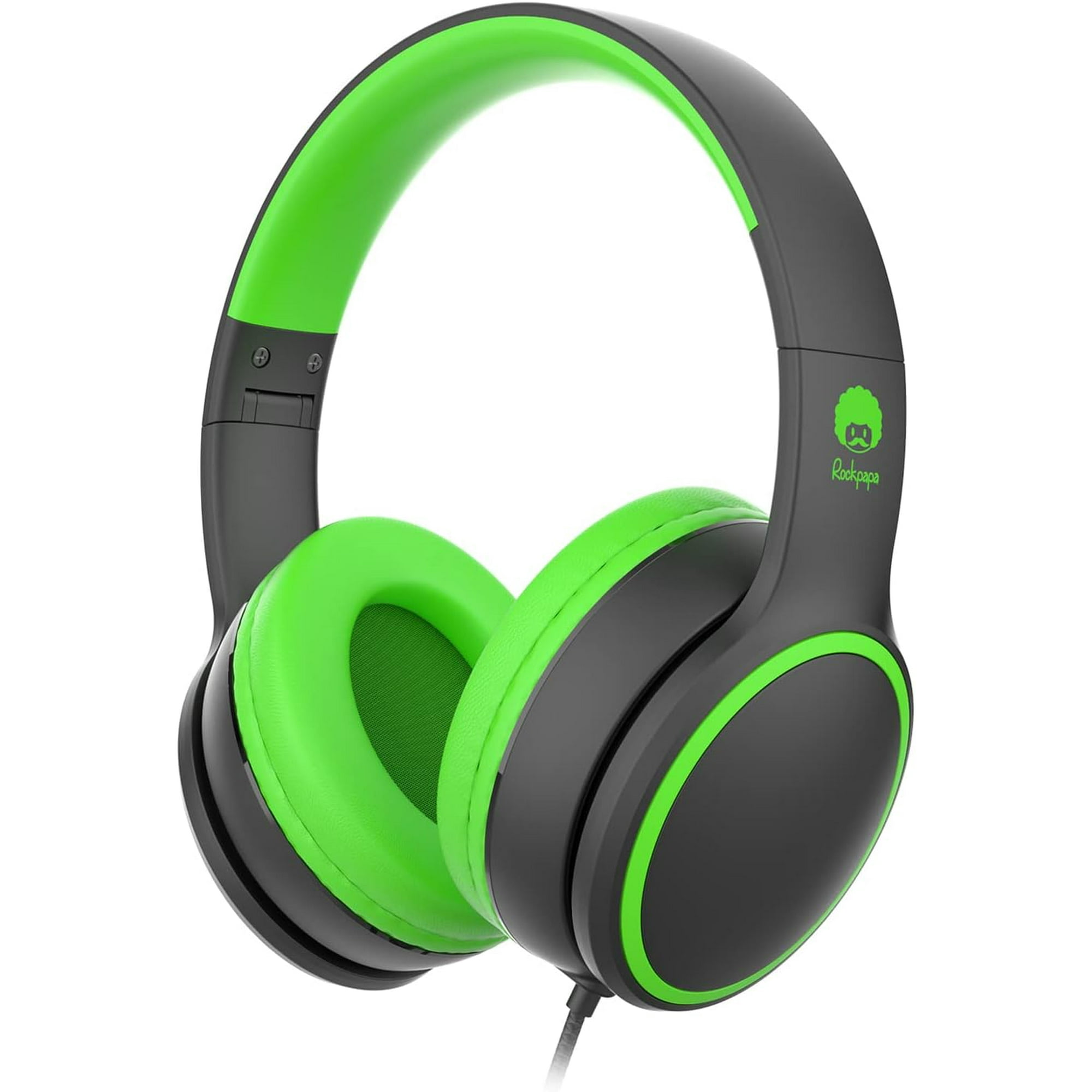 E9W On Ear Headphones with Microphone Folding Wired Headphones with Mic 5FT No Tangle Cord Portable Stereo Walmart
