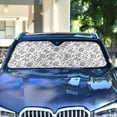 thumbnail image 4 of Turtles Shells Starfish Line Car Windshield Sun Shade Foldable Car Front Window Visor Heat and UV Protection 55x27.6, 4 of 8