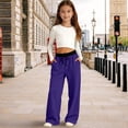 thumbnail image 2 of Baggy Sweatpants Boys Wide Leg Sweat Pants Fleece Athletic Workout Kids Clothes Boy Joggers with Pocket and Drawstring Bottom, 2 of 7