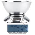 thumbnail image 4 of Hukapapa Báscula digital de cocina de acero inoxidable Báscula electrónica Temporizador de alarma Temperatura con tazón, 4 of 8