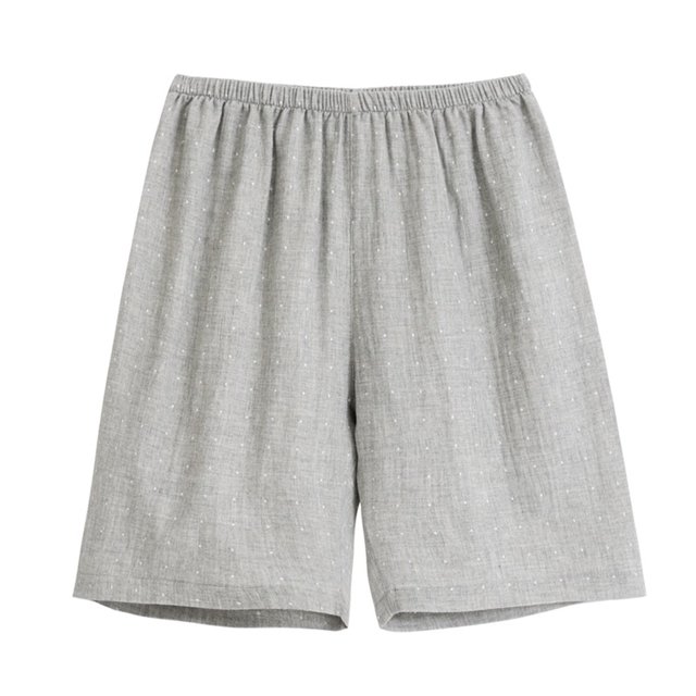 Pantalones cortos de cintura elástica a rayas para mujer de Herrnalise, pantalones cortos casuales de verano con bolsillo inclinado, cómodos y transpirables, ropa de dormir corta para el hogar.