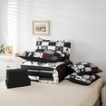 thumbnail image 5 of Manfei American Baseball Bedding Comforter Set 7 Pieces for Kids, Grey Buffalo Geometric Full Bedding Set, Sport Player Reversible Fitted Sheet Flat Sheet, Super Cozy Room Decor, 5 of 7