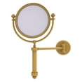 thumbnail image 2 of Southbeach Collection Wall Mounted Make-Up Mirror 8 Inch Diameter - Unlacquered Brass / 3X, 2 of 11