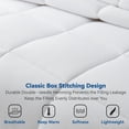 thumbnail image 3 of Three Geese Down Alternative Comforter Duvet Insert King Size, Ultra Soft All Season Bed Comforters With 8 Corner Tabs, Machine Washable (White, 106"x90"), 3 of 6