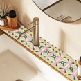 thumbnail image 2 of Yayeee Faucet Mat for Kitchen Sink 14.7" Diatomite Long Splash Guard Pad, Yellow Symmetrical Stars, 2 of 7