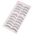 thumbnail image 2 of 10 Pairs of Handmade Long Nature Voluminous False Eyelashes Makeup Eyelashes, 2 of 3