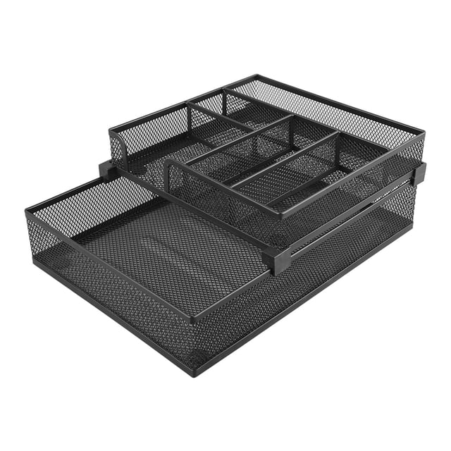 Paper Tray, Double Layer Mesh Multifunctional Paper Tray Organizer for Dormitory for Classroom