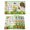 Green, variant on Easter Bunny Placemats Set of 6, Spring Easter Eggs Floral White Black Plaid Placemats for Dining Table, Place Mats for Kitchen Tabletop, Waterproof Wipeable Dining Table Mats Set