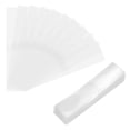 thumbnail image 1 of Uxcell 400Pcs Banda de Encogimiento Perforada Clara, 145x35mm Envoltura de Calor para Botellas y Tarros que se Ajusta al Diámetro de la Tapa de 89-91mm, Sello para Tarros de Botellas de Tubo de Goteo, 1 of 7