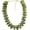 coconut green, variant on Chunky Beaded Necklace for Women Large Big Statement Irregular Bead Choker Boho Bold Dark Brown Beads Jewelry Adjustable 19.2" + 2" Extender