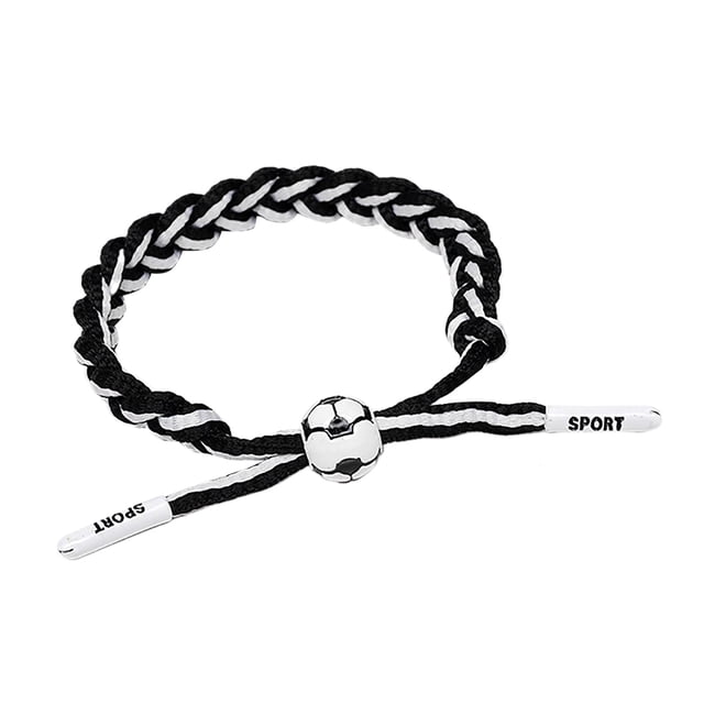 Pulsera de Fútbol Fútbol Joyería Ajustable Unisex Fútbol Paracord Pulseras Fútbol Regalo