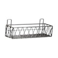 thumbnail image 2 of Estante de pared para baño, estante colgante de pared, organizador de ducha, organizador de almacenamiento de cocina resistente para lavandería de Negro, 2 of 8