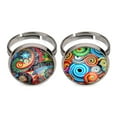 thumbnail image 4 of 40pcs Half Round Flatback Cabochon Beads 25mm Dome Button For Embellishments, 4 of 5