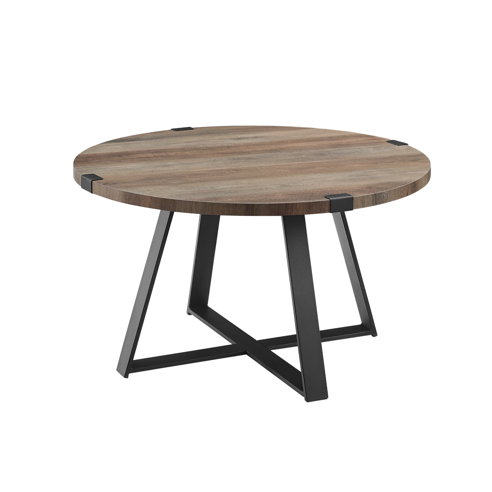 Walker Edison Slate Wrap Leg Coffee Table, Grey Wash