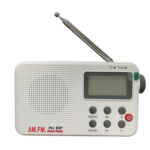Portable AM/FM/SW Radio Digital Display Radio Mini Stereo Radio with LCD Display Headphone Jack Battery Powered or DC 5V