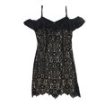 thumbnail image 1 of bar III Vestido tubo de encaje para mujer, negro, pequeño, 1 of 2