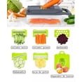 thumbnail image 2 of Rallador Cortador Rebanador Picador Manual De Verduras Fruta MALUBERO Color Transparente con Gris, 2 of 4