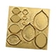 thumbnail image 2 of Plantillas de relieve para modelos de arcilla en miniatura, formas de plantas, troqueles de corte DIY B, 2 of 9