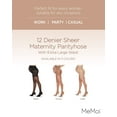 thumbnail image 2 of MeMoi Women's 12 Denier Sheer Maternity Pantyhose with Extra Large Waist, 2 of 12