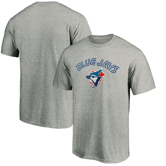 Men's Heather Gray Toronto Blue Jays Cooperstown Collection Wahconah T-Shirt