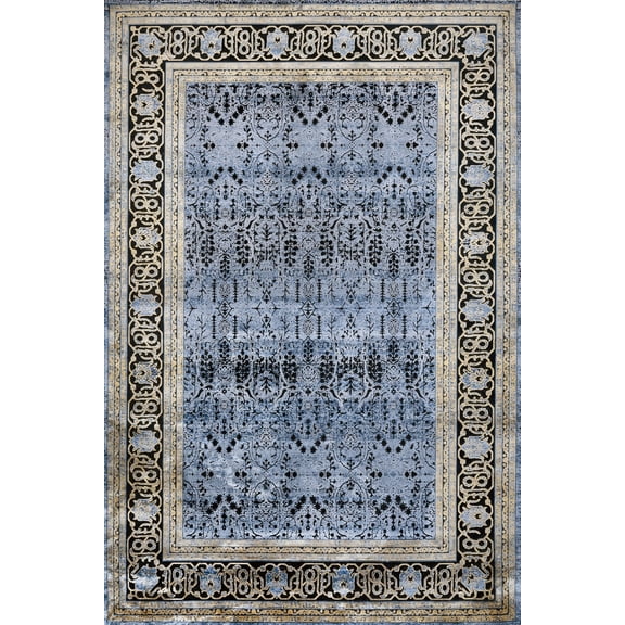 Navy Oriental Area Rugs for Living Room Washable Rugs Boho Moroccan Area Rug Soft Neutral Geometric Bohemian Carpet Distressed Indoor Rug for Bedroom Dining Room Office Foldable Nonslip Rug