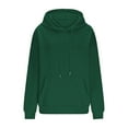 thumbnail image 4 of Hvot&aat Cute Oversized Solid Pullover Hoodies for Womens Casual Loose Drawstring Long Sleeve Sweatshirt, 4 of 7