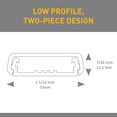 thumbnail image 3 of Funda de gestión de cables Wiremold NMW17 de plástico Raceway blanca, 3 of 7