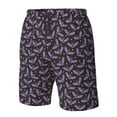 thumbnail image 5 of Naloa Bat Purple Men's Beach Shorts, Surfing shorts, Swim trunks, Quick Dry Swim Trunks for Surfing Beach Fun - XX-Large, 5 of 9
