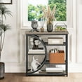 thumbnail image 5 of Entryway Table, Narrow Console Table, Industrial Sofa Table with 5 Tier Storage Shelves, Entrance Table for Hallway, Behind The Couch, Living Room, Foyer, Grey, 5 of 14