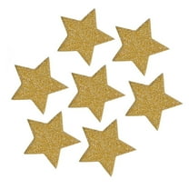 WHAMVOX 200pcs Glitter Five-pointed Stars Table Decorations Confetti Scatters for Wedding 30mm (Golden)