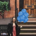 thumbnail image 6 of PMU Graduation Script Balloons 11 Inch Premium PartyTex Blue Latex (100/Pkg) Pkg/1, 6 of 7