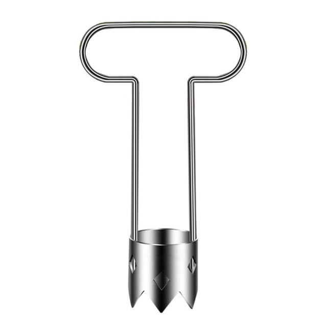 Descorazonador de frutas de acero inoxidable para manzanas, peras y melocotones, diseño de doble tamaño, utensilio de cocina.