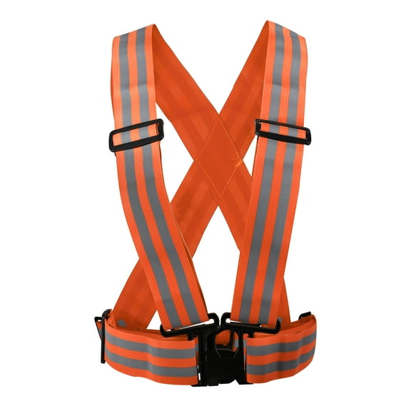 1pcs Reflective Vest Reflective Running Gear High Visibility Safety for Walking Cycling at Night Orange