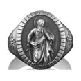 thumbnail image 4 of Handmade Saint Paul Silver Signet Rings For Men, Christian Rinfs in Sterling Silver, Family Ring, Christian Men Gift, Gift For Men, Man Ring, 4 of 5