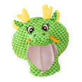 thumbnail image 4 of Breathable Plush Dragon Hat Cute Headdress for Night Event Holiday Halloween Green, 4 of 7