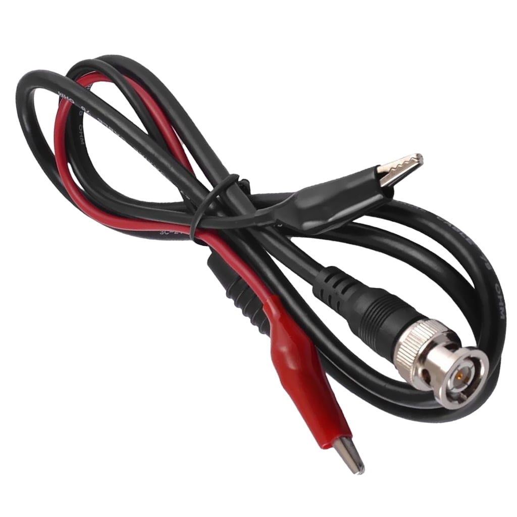 NEW Lead for BNC Male Plug to 2 Alligator Clips Adapter Test Cable 1 Meter 3.2ft 