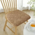 thumbnail image 2 of Floor Cushions for Sitting,Chair Seat Cushion,Thick Warm And Washable Horseshoe Shaped Plushs Non Slide Dining Chair Cushion Perfectly For Winter Use(Coffee 17*16IN), 2 of 6