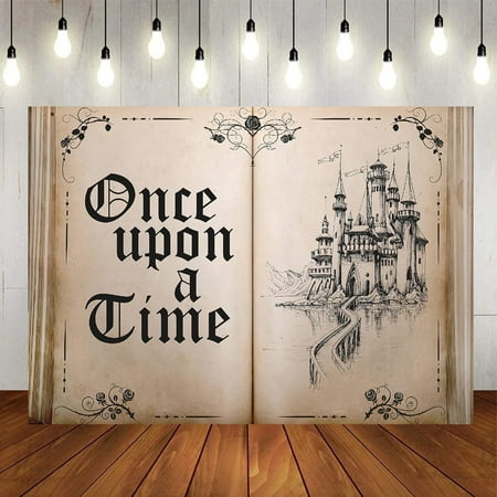 Image of Fairy Tale Books Backdrop Once Upon a Time Backdro