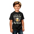 thumbnail image 4 of Kids Oktoberfest Print Short Sleeve T-Shirt For Schnitzel My Nitzel Mug Sausage Graphic Tee Classic Crew Neck Casual Summer Top for Festival Daily Wear(Black,5-6 Years), 4 of 4
