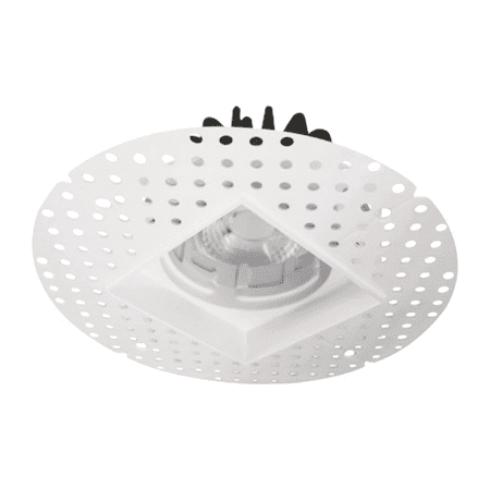 

Perlglow 2-inch Trimless Mash Square Downlight Luminaire White Finish LED Recessed Light Fixtures.