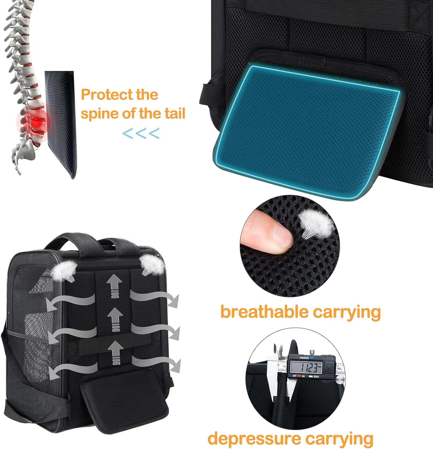 Cat Dog Backpack Carrier Foldable Pet Bag 3 Portable Breathable Carriers Conveyors and Travel Transport Products Accessories