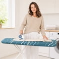 thumbnail image 4 of Wave Stripe Ironing Board Cover,Heat Resistant Reusable Elastic Edged Table Pad for Laundry Room Apartment 47x15 Inch, 4 of 7