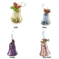 thumbnail image 2 of Bewildely Adornos de campana, decoraciones de campana doradas versátiles, colores fáciles de combinar, ideales para celebraciones de árboles, Decoración del hogar plata, 2 of 2
