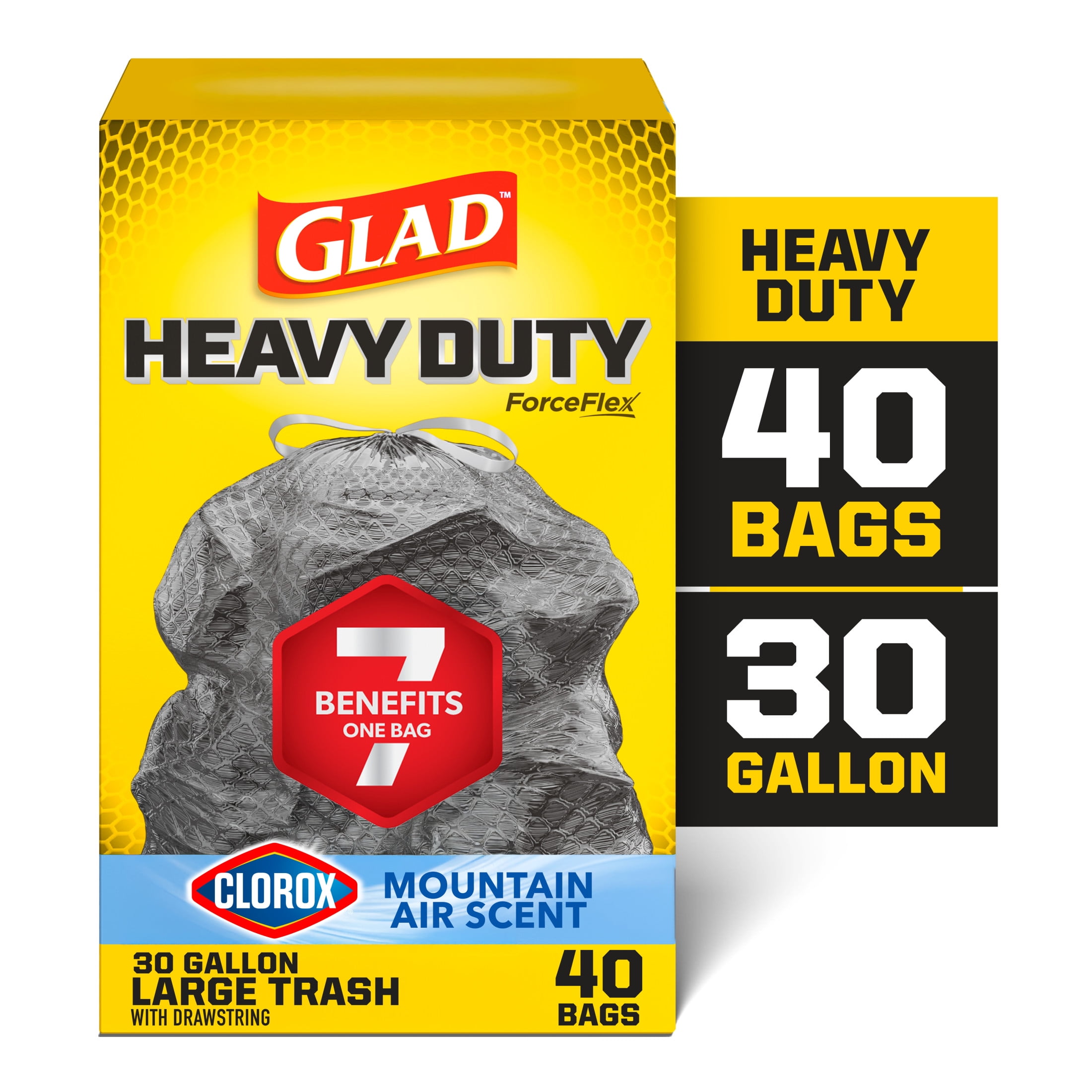Hefty Strong Tie Garbage Trash Bags, Easy Flaps, Multipurpose