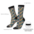 thumbnail image 4 of Disketp Squirrel Garden Delight Unisex Crew Socks Lightweight Breathable Ventilation Ankle Socks, Mid-calf socks for Daily, 4 of 6