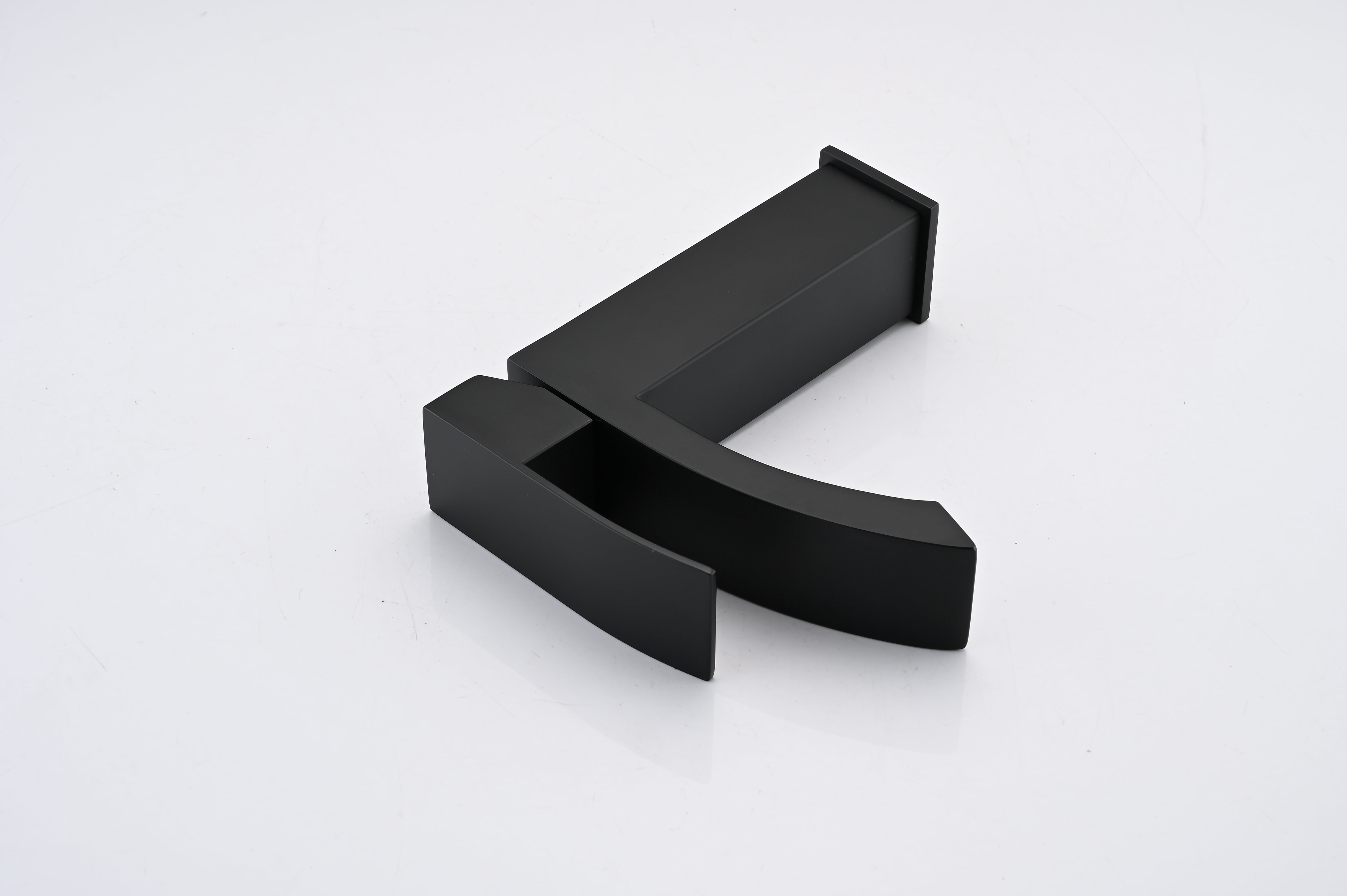 Waterfall Spout Bathroom Sink Single Handle Faucet with Pop-Up Drain (with Overflow)