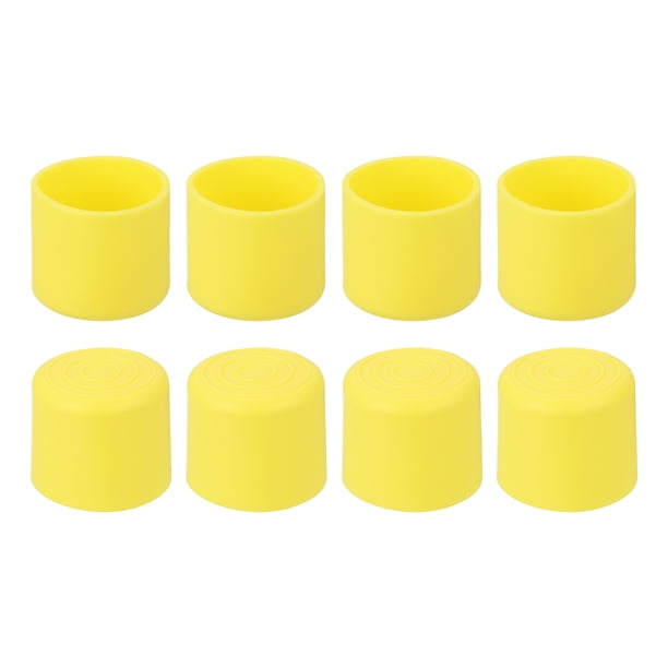 Uxcell 8 piezas tapas de patas de silla, 1-1/8' diámetro interno, tapas de pies antideslizantes, protectores de suelo para patas de silla