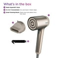 thumbnail image 3 of Shark HD102C Blow Dryer HyperAIR Fast-Drying with IQ 2-in-1 Concentrator, Ionic, No Heat Damage, for All Hair Types, Stone, 3 of 9