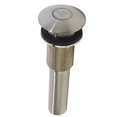 thumbnail image 1 of DECOLAV 9298-SN Drain Décoratif à Bouton Poussoir Sans Trop-Plein, Nickel Satiné, 1 of 1